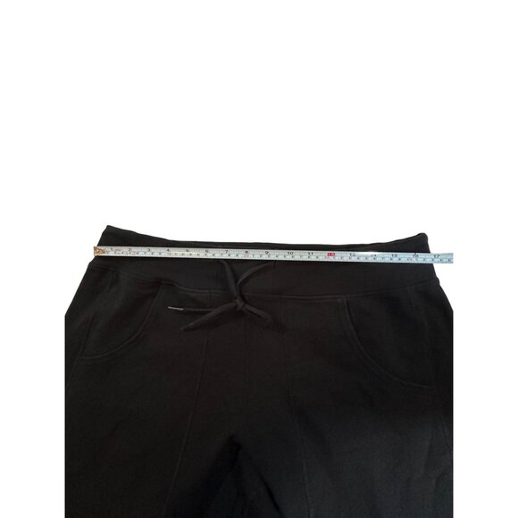 Lululemon Athletica Black Cotton Lycra Womens Wide-Leg Pants L Retired - Picture 11 of 14